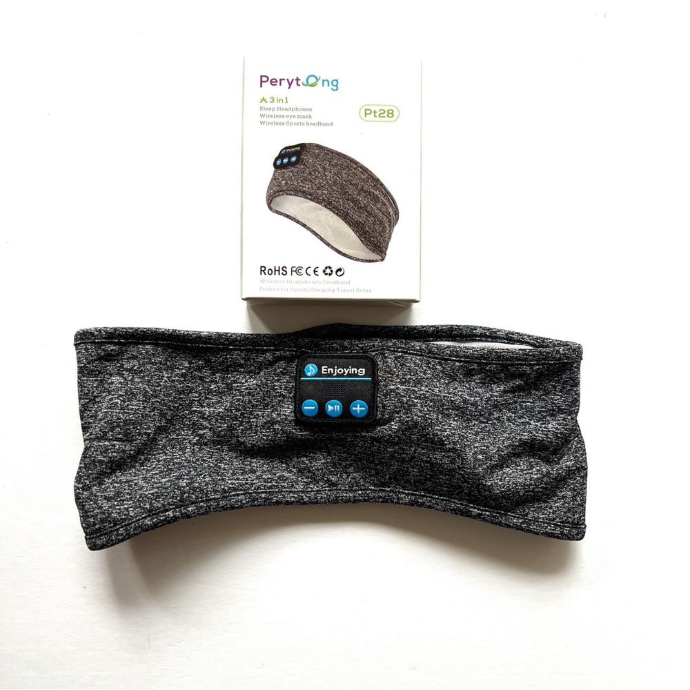 Perytong On-Ear Bluetooth Speaker Headphone Headband